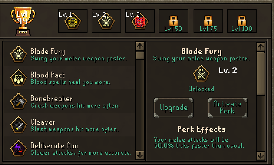 The perk window